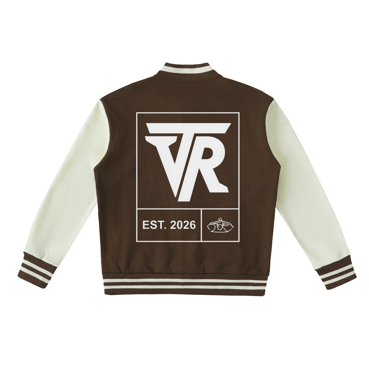 Two-Tone Fleeced Varsity Jacket