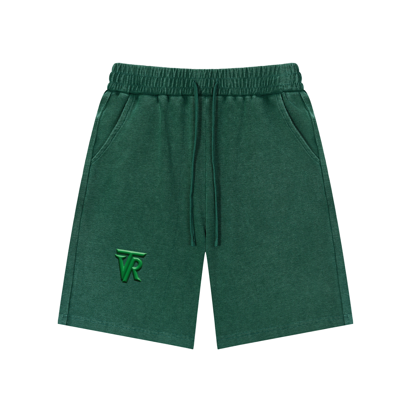 Mineral Wash Waffle Knit Shorts