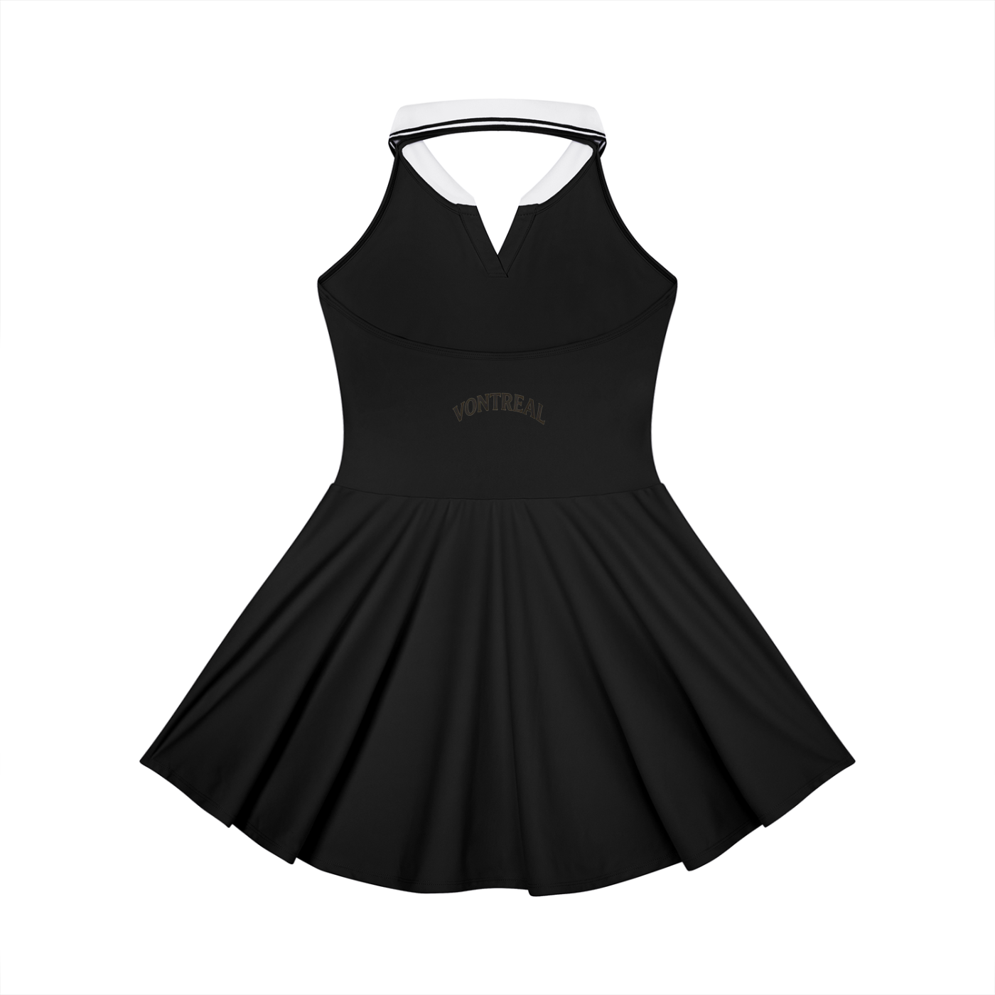 Women's Collared Halter A-Line Tennis Dress