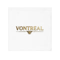 Vontreal Gold Logo Face Towel – Luxury Monogram Hand Towel