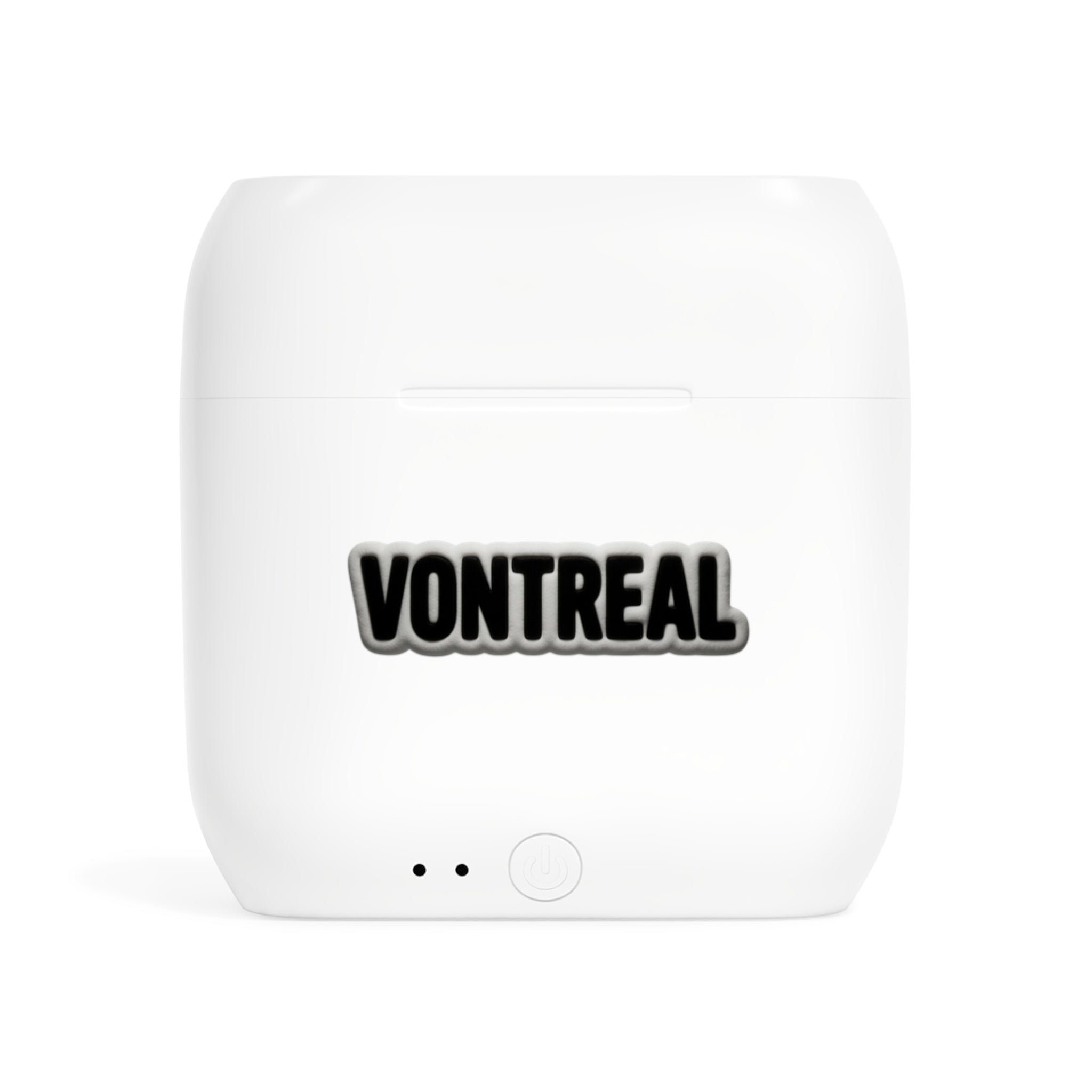 Vontreal Wireless Earbuds Case – Bold Black Logo Charging Case
