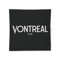 VONTREAL Cotton Duvet Cover — Minimal Black Typographic Design (Est. 2026)