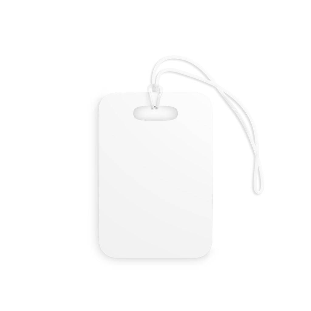 Monogram TR Luggage Tag – Minimal Black Initials Travel ID