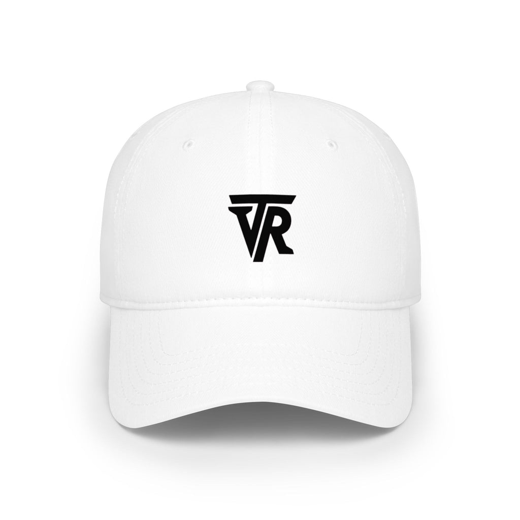 Minimalist TR Logo Baseball Cap — Low Profile White Dad Hat