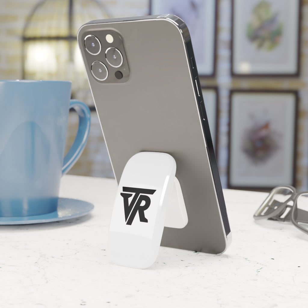 Minimalist TVR Logo Phone Grip — Click-On Stand & Kickstand