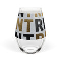 Stemless Wine Glass – 'Won't Adult' Bold Typography Glass, 11.75oz