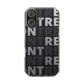 Clear Magnetic Phone Case — 'TREN' Repeating Typography, Impact-Resistant