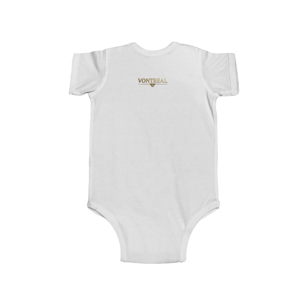 Infant Bodysuit - 'VONTREAL' Vintage Beetle Graphic Baby Onesie