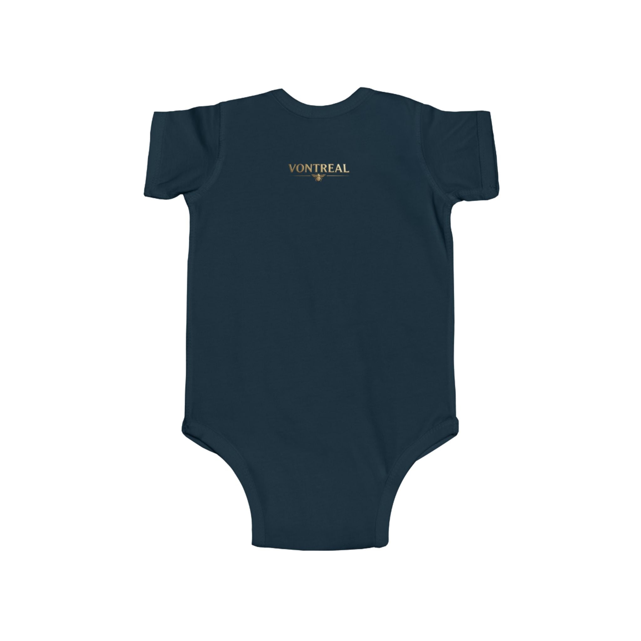 Infant Bodysuit - 'VONTREAL' Vintage Beetle Graphic Baby Onesie
