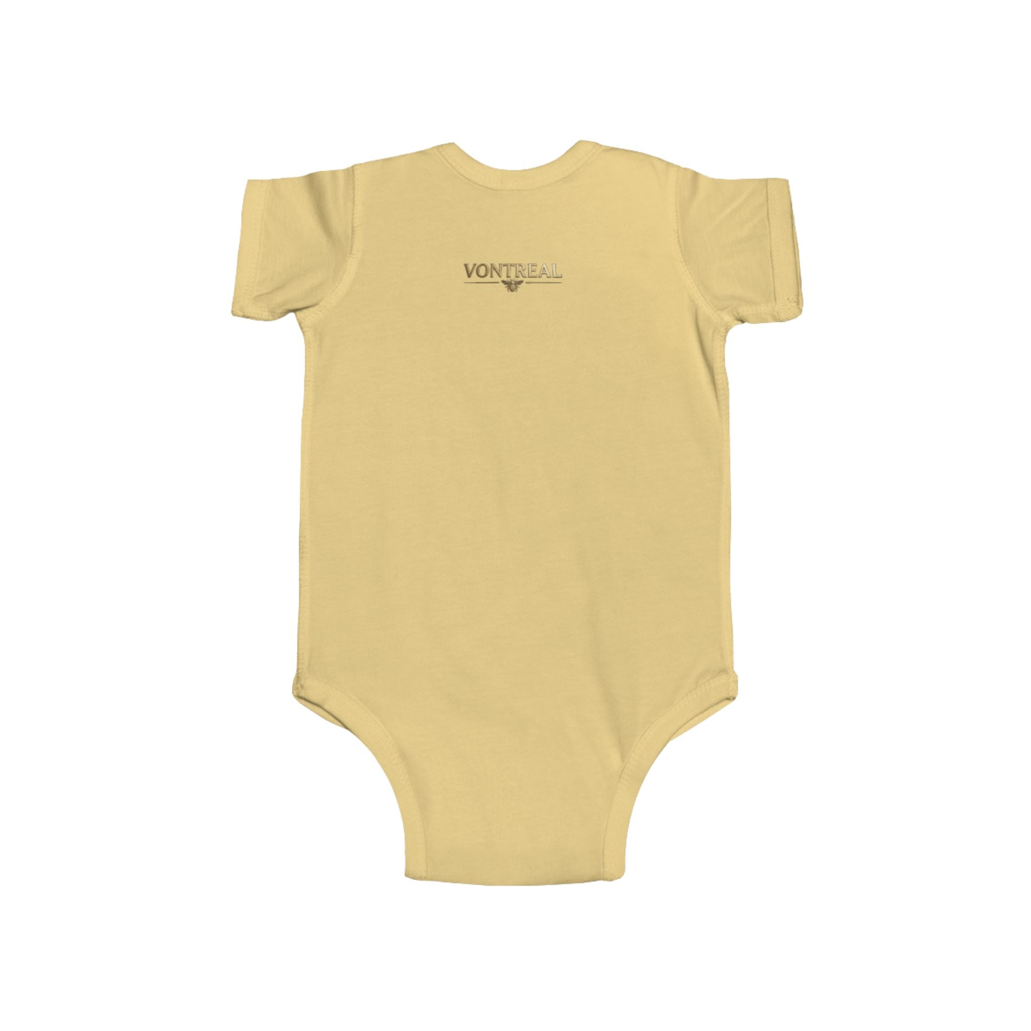 Infant Bodysuit - 'VONTREAL' Vintage Beetle Graphic Baby Onesie