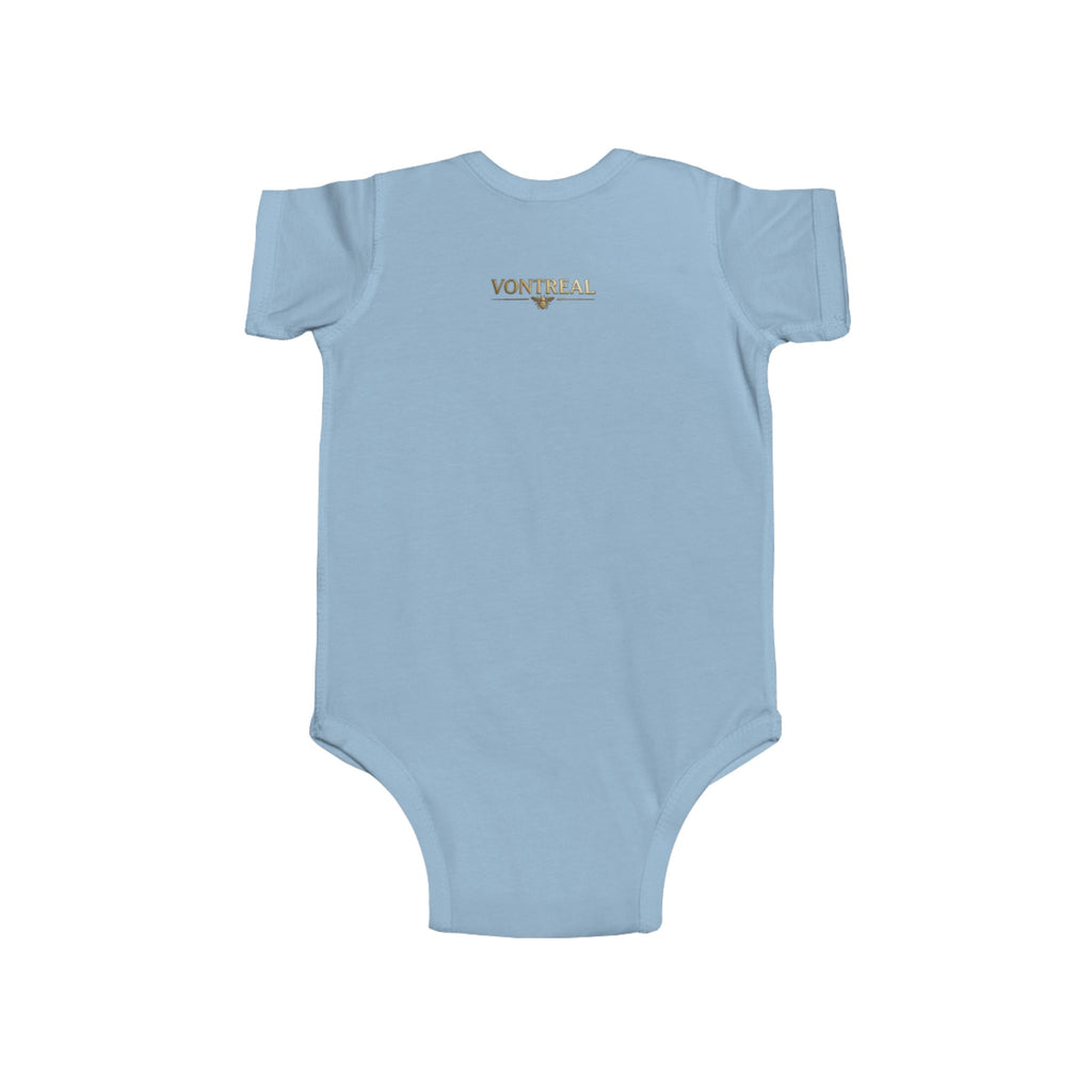 Infant Bodysuit - 'VONTREAL' Vintage Beetle Graphic Baby Onesie