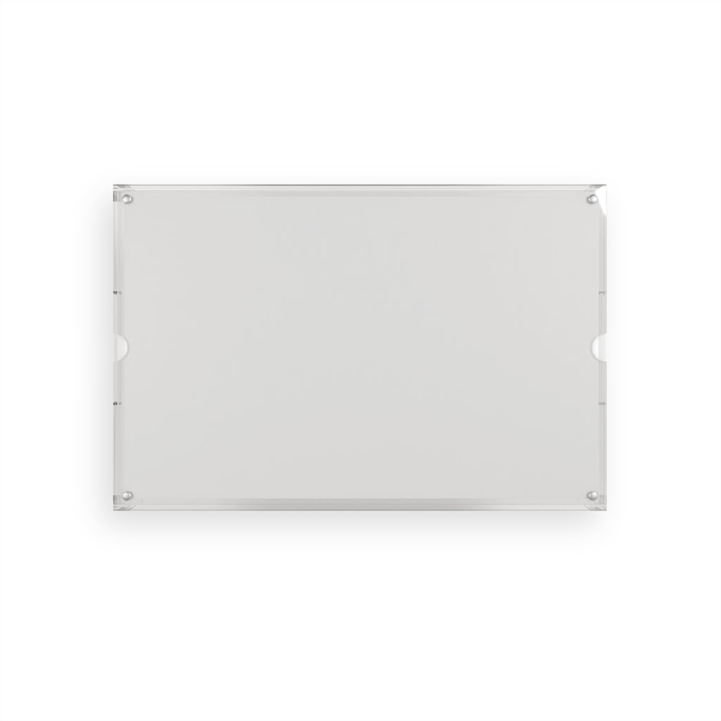 Von Treal Acrylic Serving Tray — Modern Black Typographic Home Bar Tray