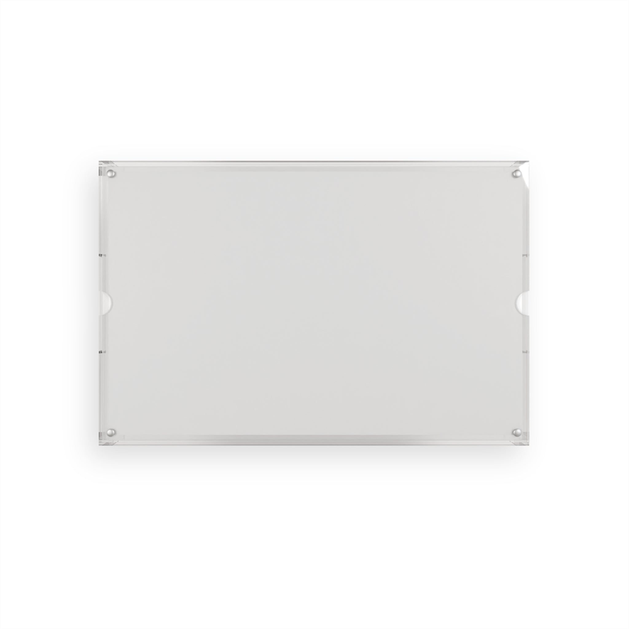 Von Treal Acrylic Serving Tray — Modern Black Typographic Home Bar Tray
