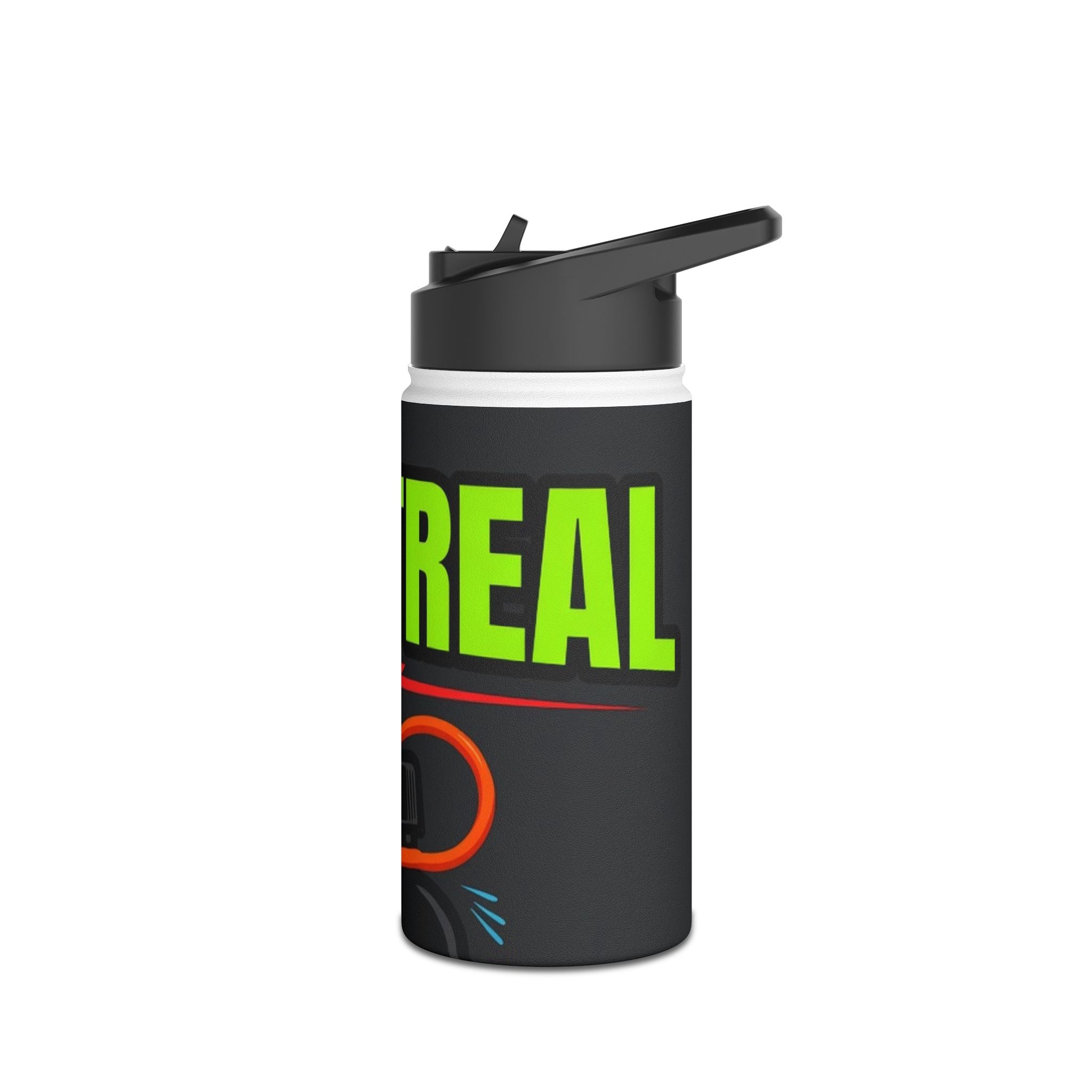 Ventral Vibes Stainless Steel Water Bottle — Neon Graphic Insulated Bottle