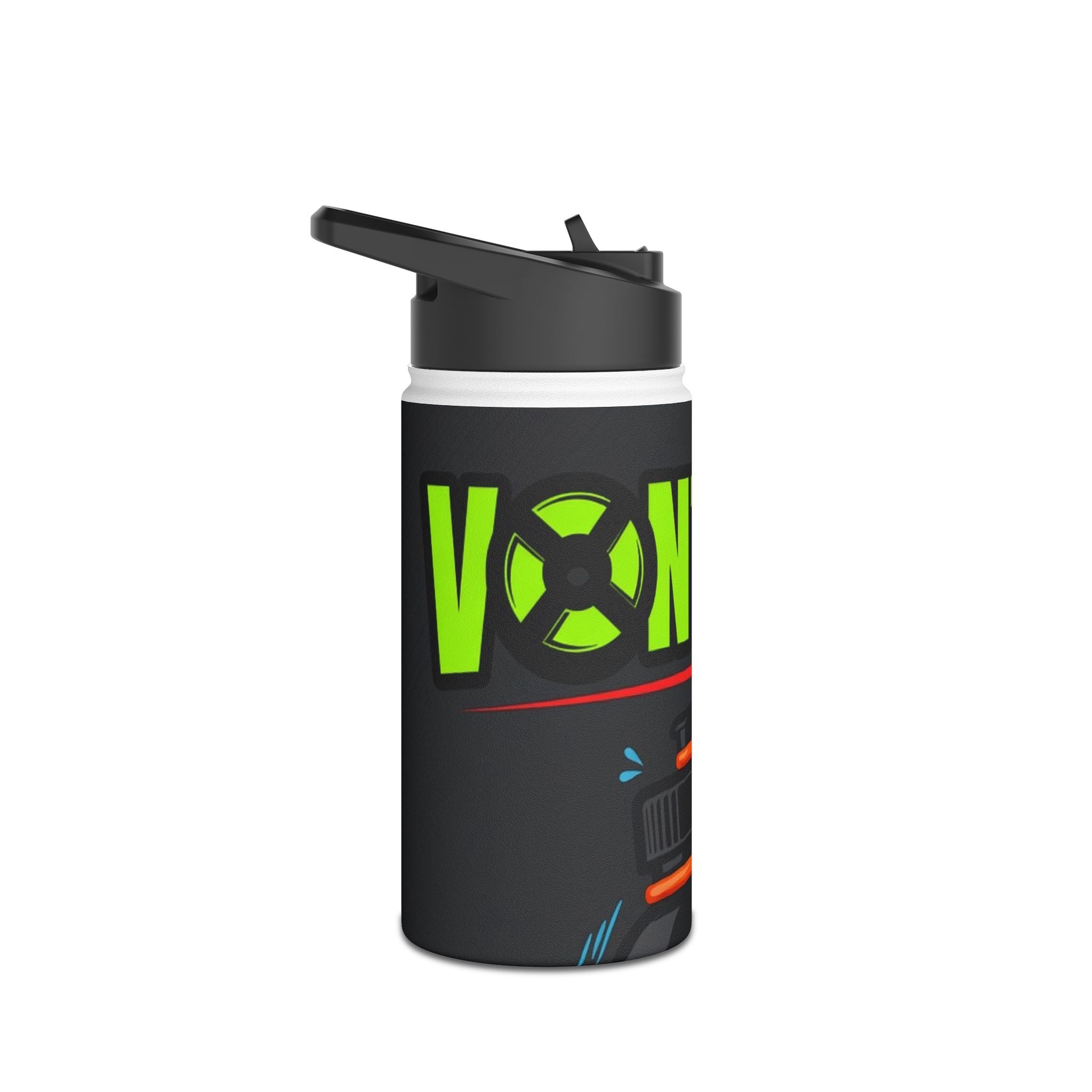 Ventral Vibes Stainless Steel Water Bottle — Neon Graphic Insulated Bottle