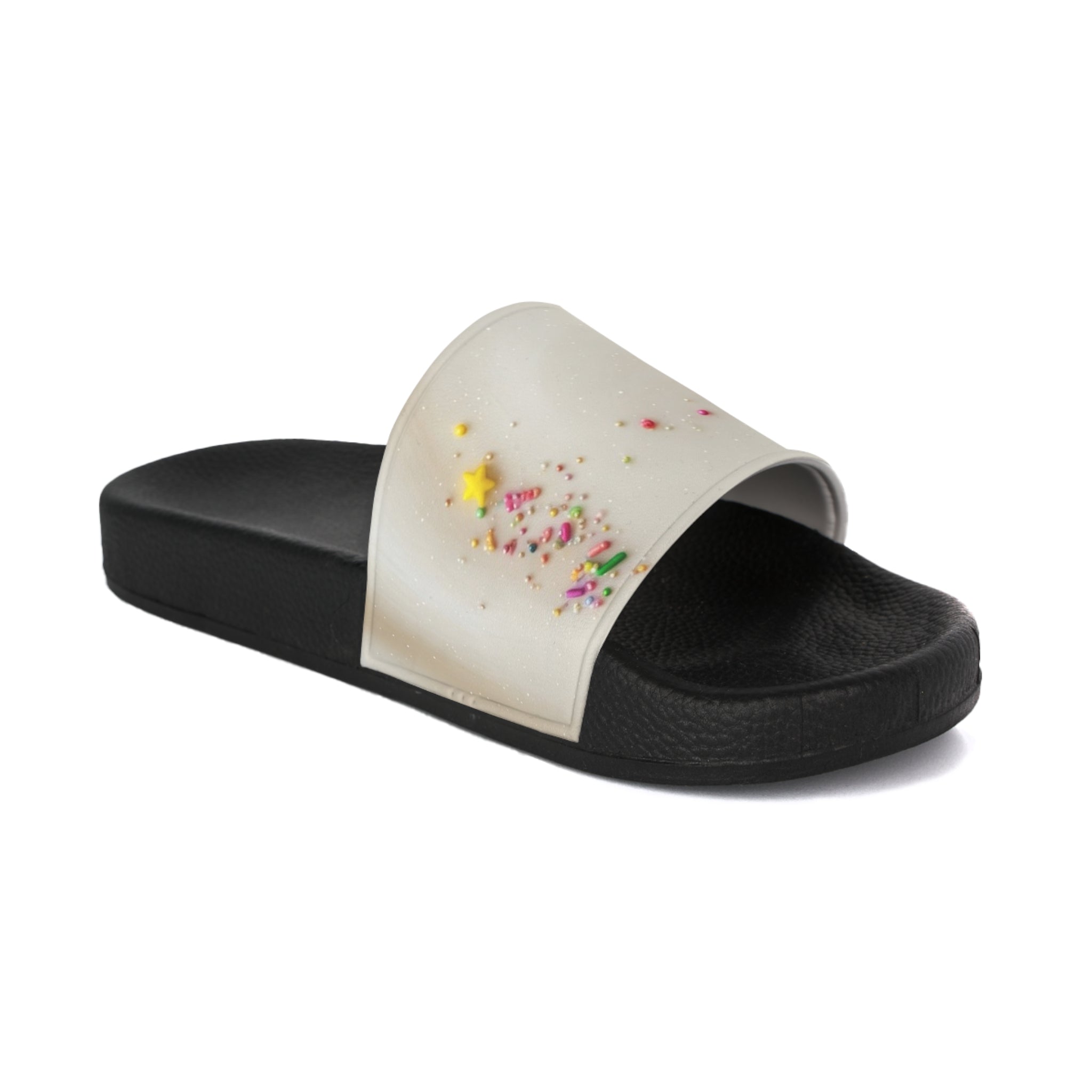 Women's Slide Sandals – Confetti Splash Beach Slides