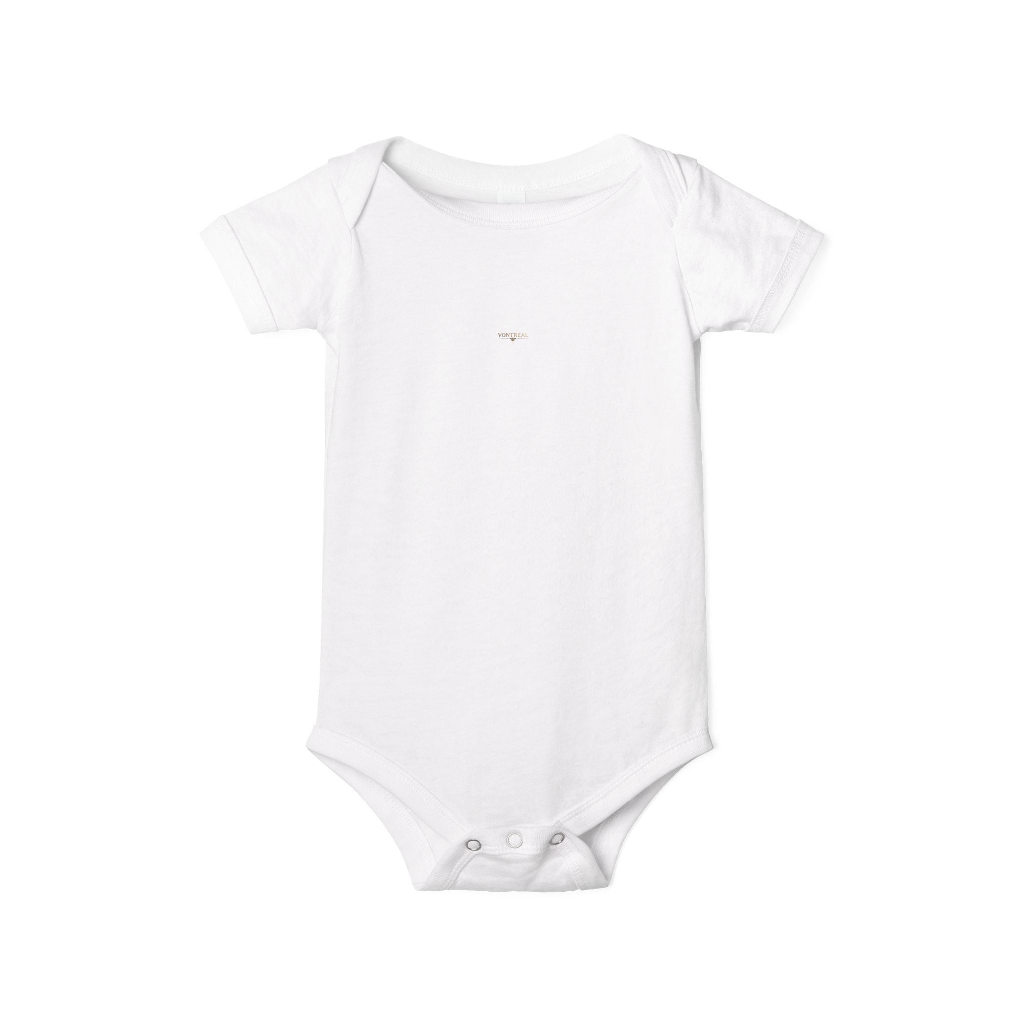 Plain White Infant Onesie - Baby Jersey One-Piece Bodysuit