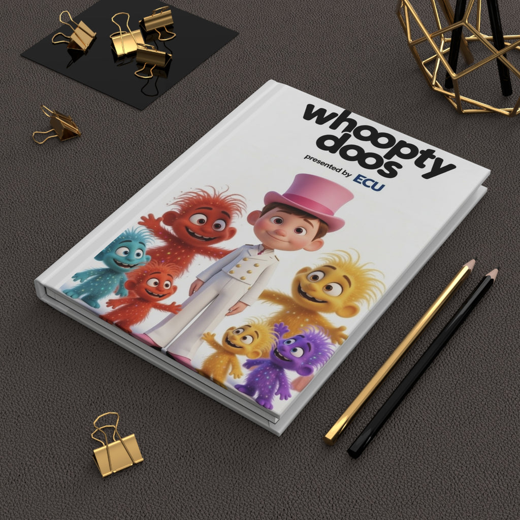 Whoopty Doos Hardcover Journal — Kids' Cute Character Notebook