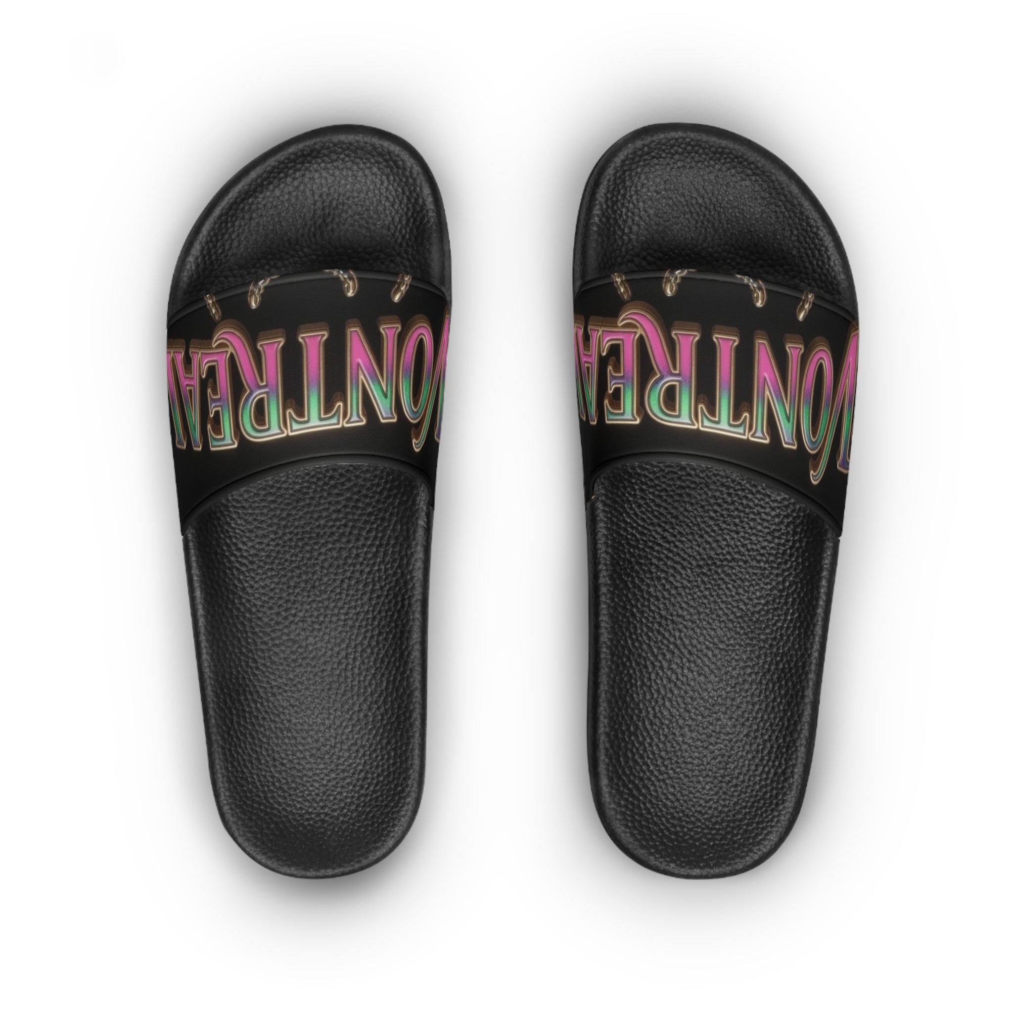 Montreal Neon Lights Slide Sandals — Women's Casual Pool & Lounge Slides