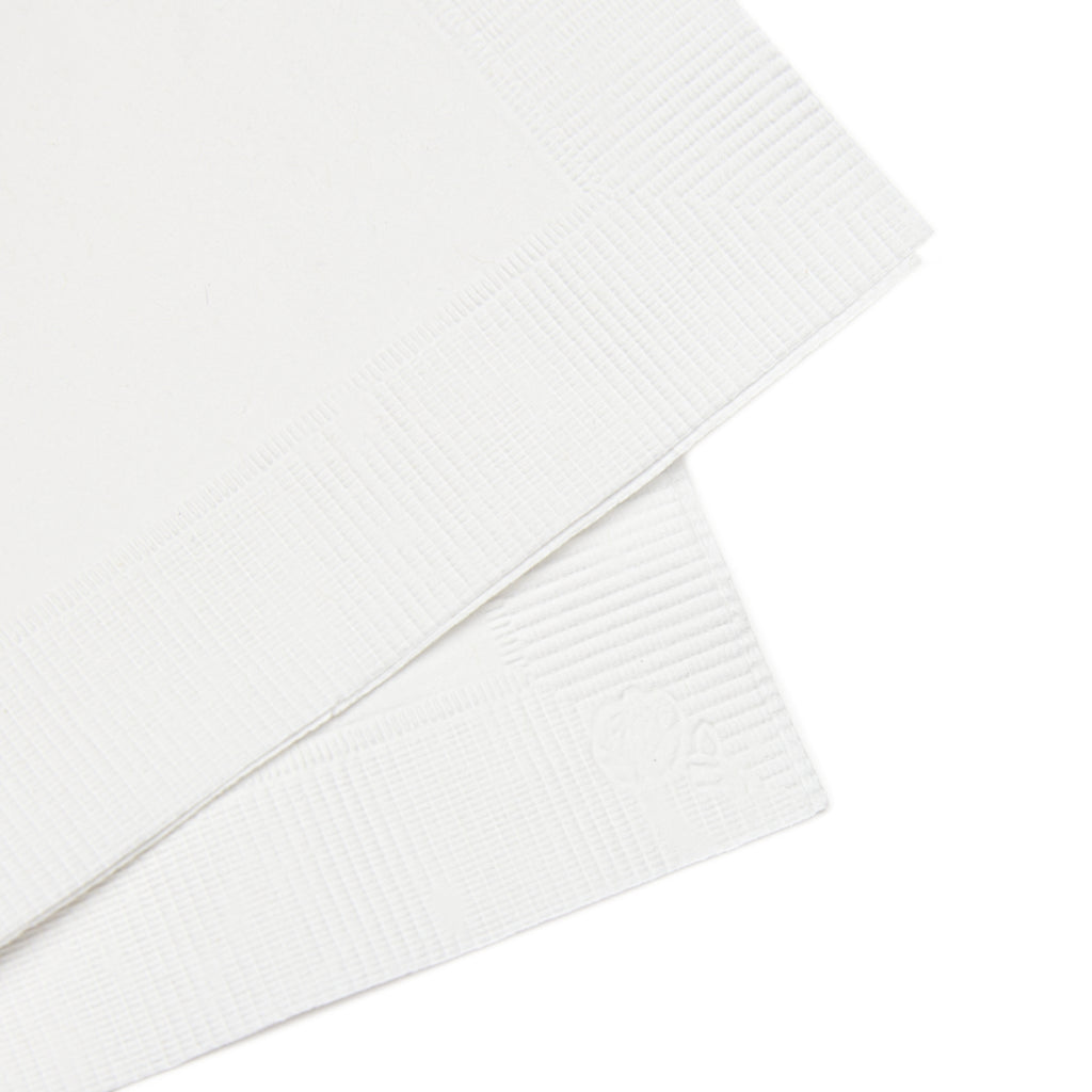 Branded Square Paper Napkins — 'VONTREAL' Coined Logo Accent