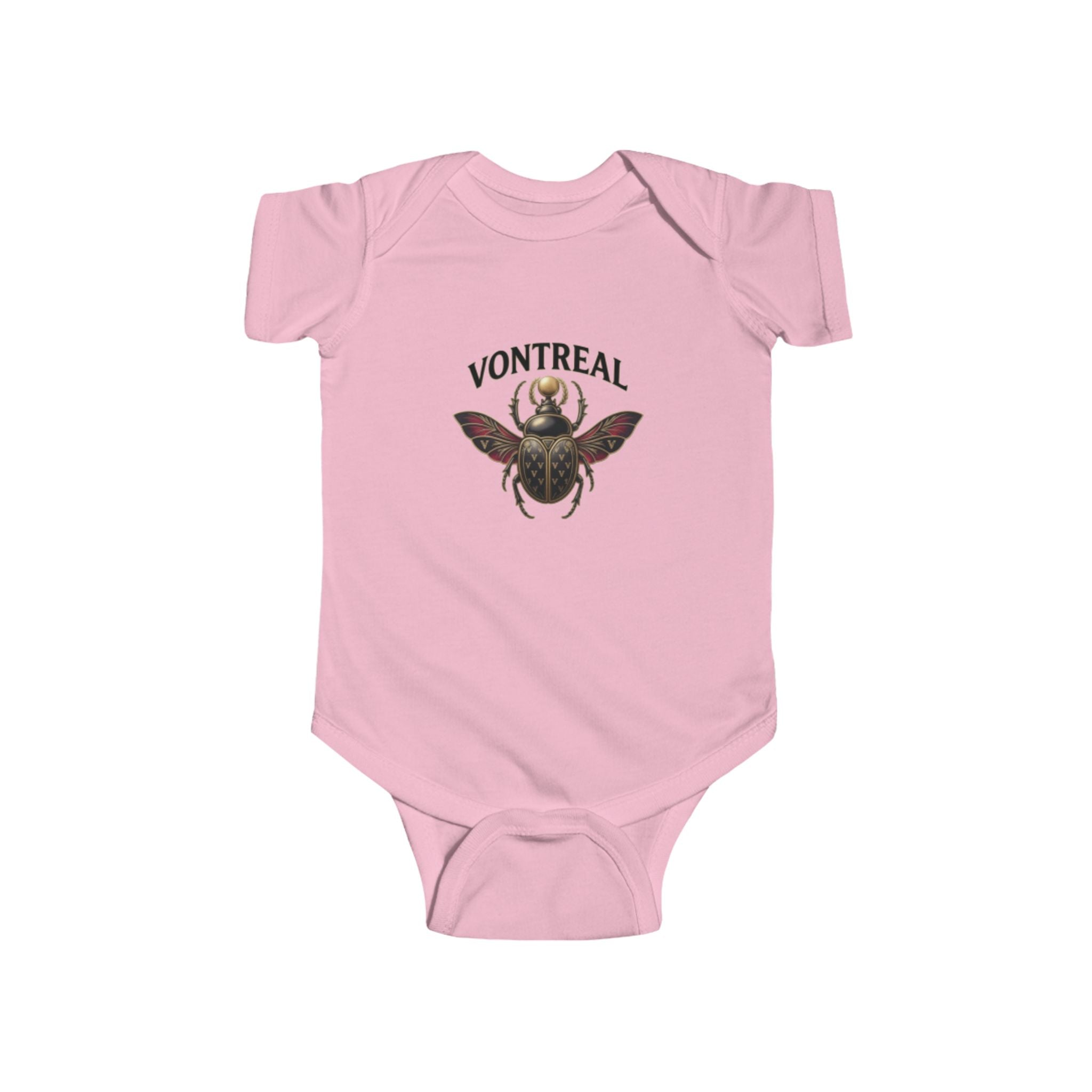 Infant Bodysuit - 'VONTREAL' Vintage Beetle Graphic Baby Onesie
