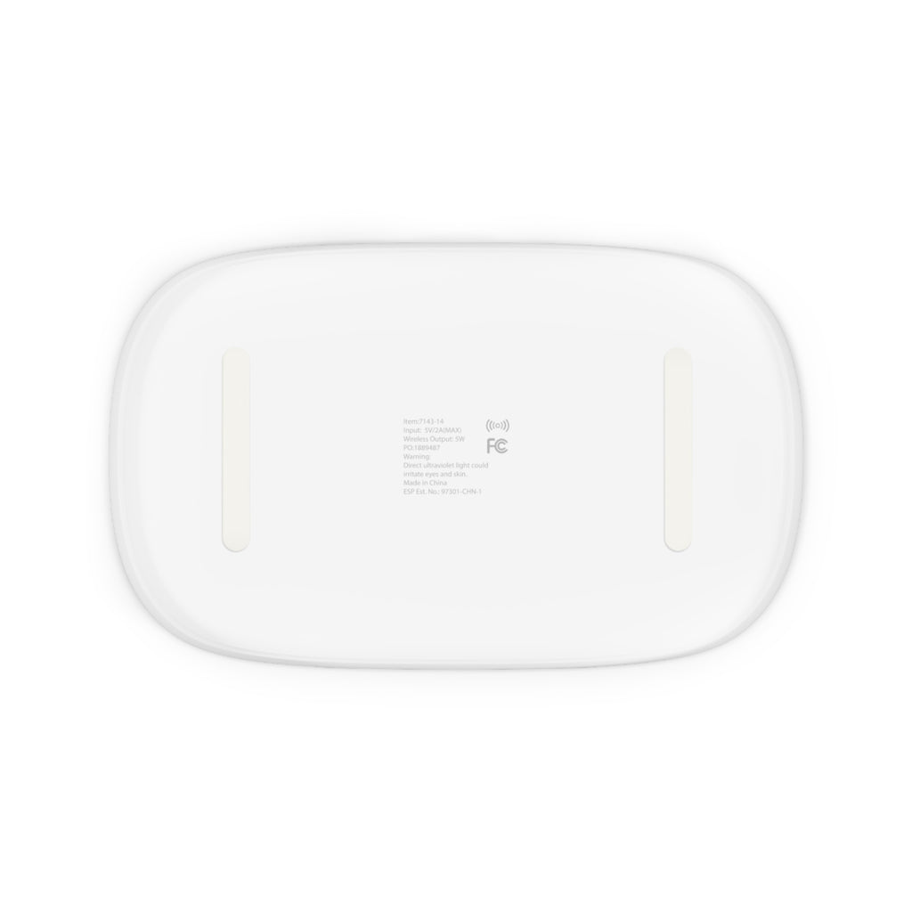 UV Phone Sanitizer & Wireless Charging Pad — 'VONTREAL' Repeating Logo