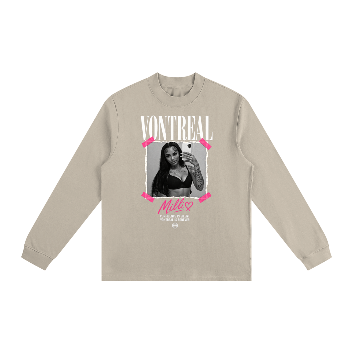 Mili x vontreal Essential Non-Shrink Mock Neck Sweatshirt