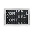 Von Treal Acrylic Serving Tray — Modern Black Typographic Home Bar Tray