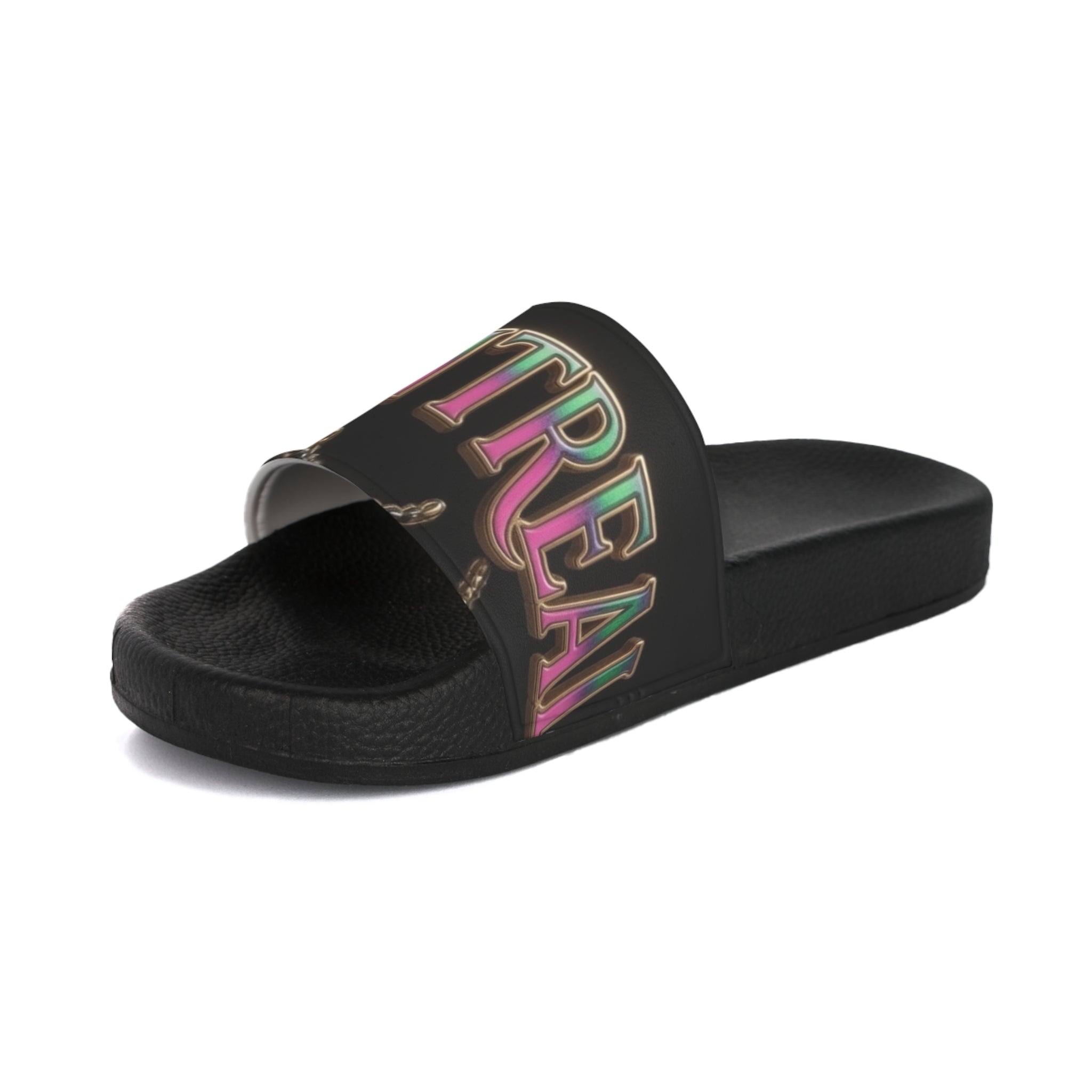 Montreal Neon Lights Slide Sandals — Women's Casual Pool & Lounge Slides