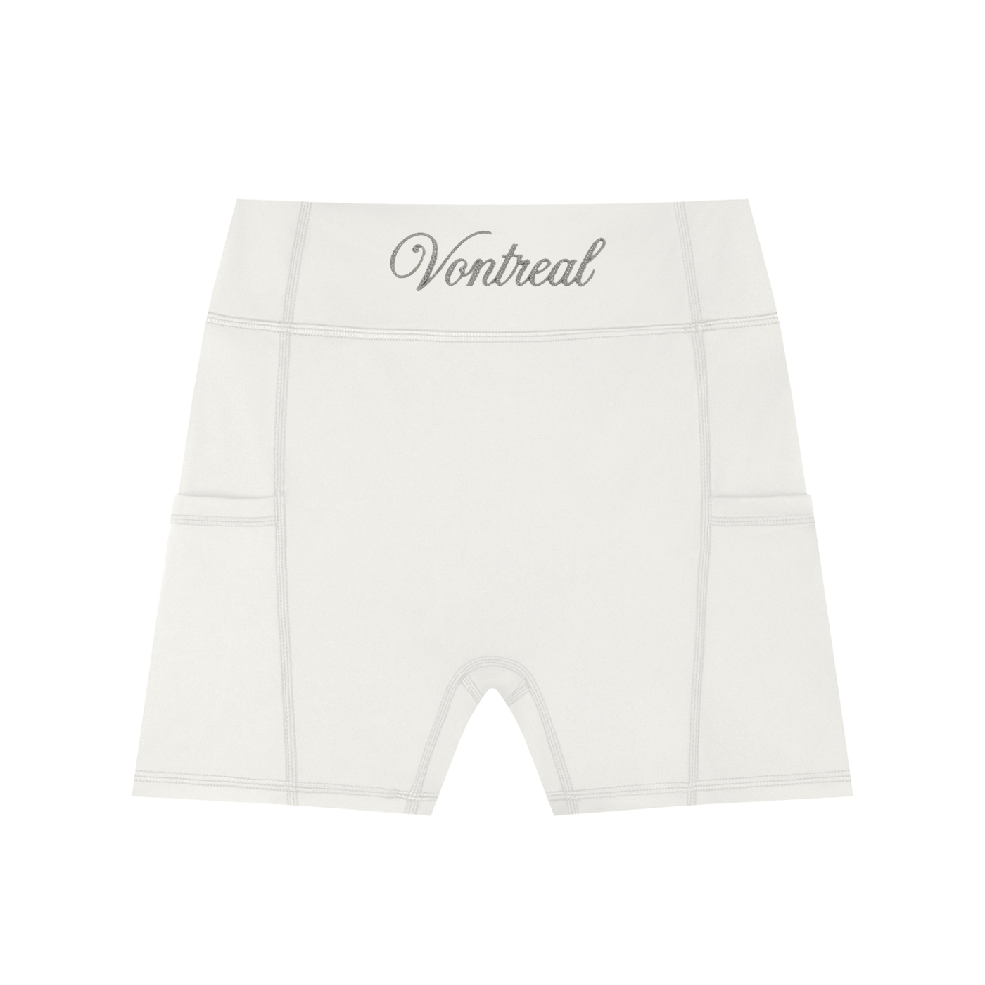 Women's High-Waisted Pocket Biker Shorts