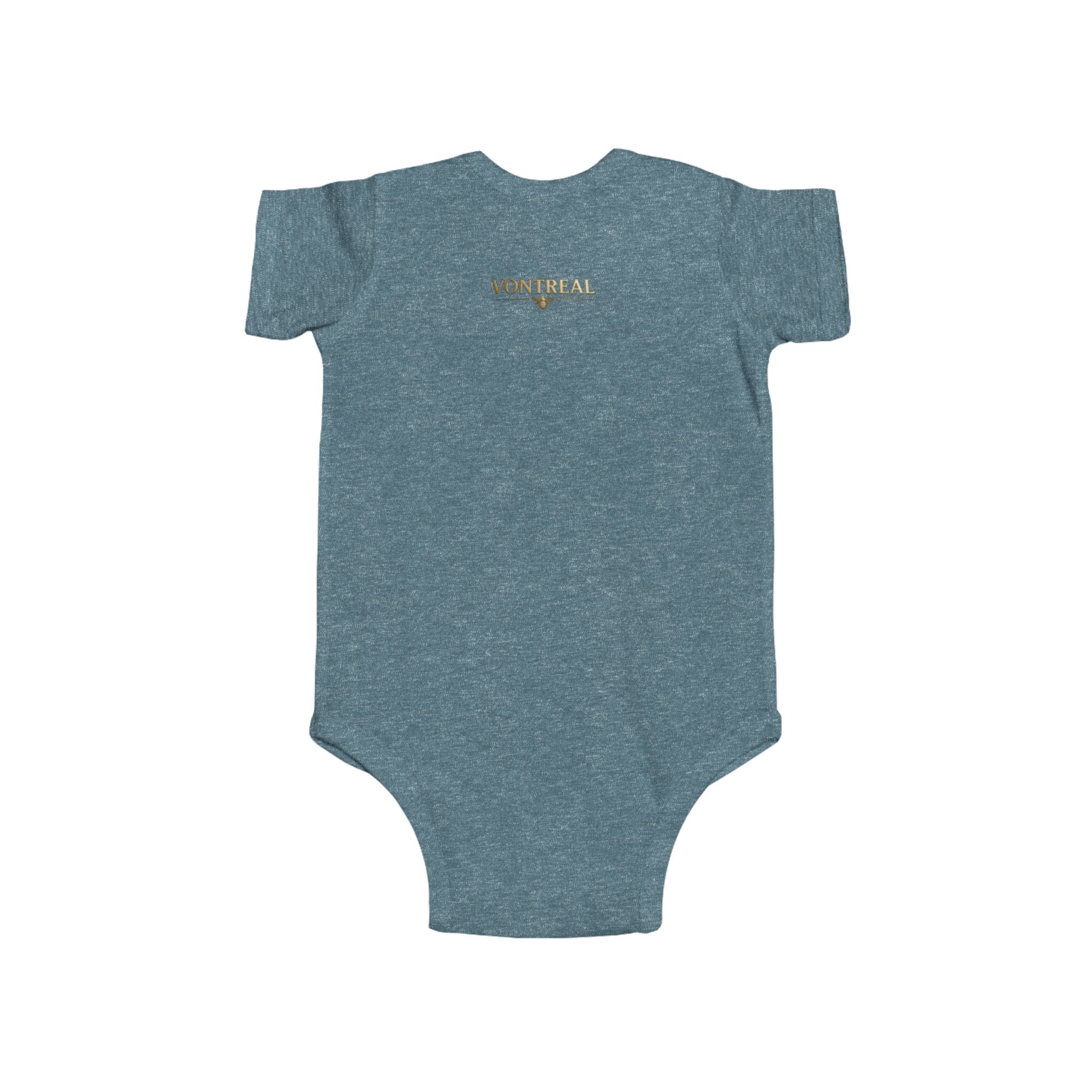 Infant Bodysuit - 'VONTREAL' Vintage Beetle Graphic Baby Onesie