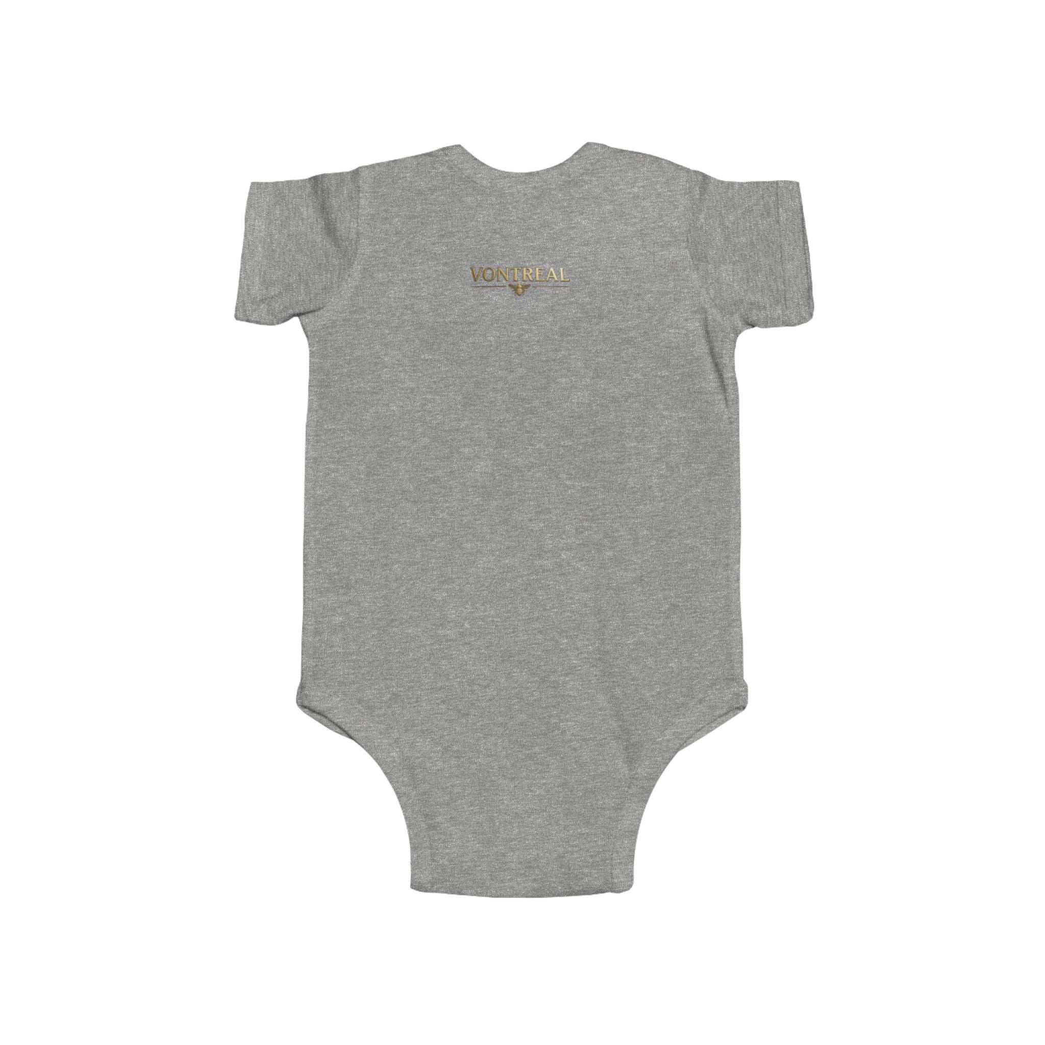Infant Bodysuit - 'VONTREAL' Vintage Beetle Graphic Baby Onesie