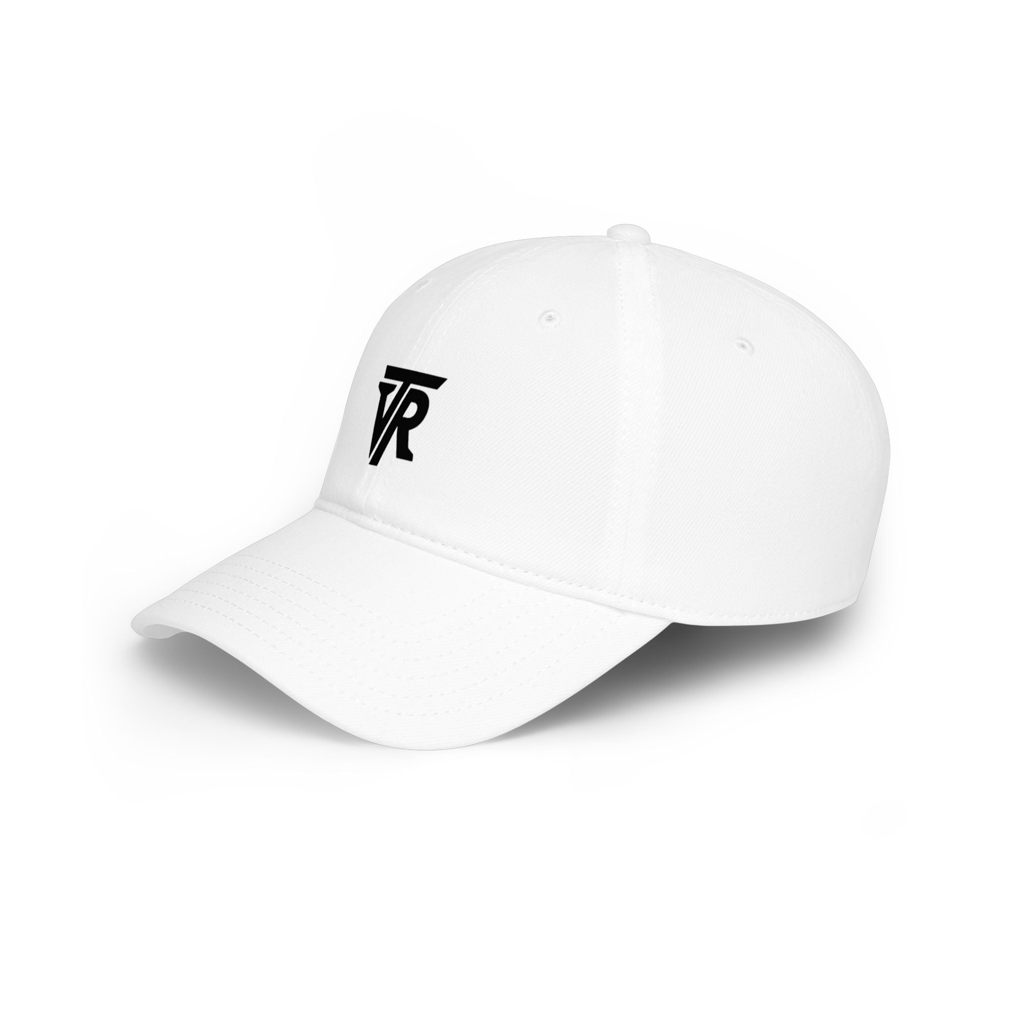Minimalist TR Logo Baseball Cap — Low Profile White Dad Hat