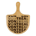 Montreal Bamboo Pizza Board — Engraved City Repeat Design