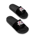 Slide Sandals — Bold 'VON TREAL' Black Pool Slides for Men, Casual Beach & Everyday Wear
