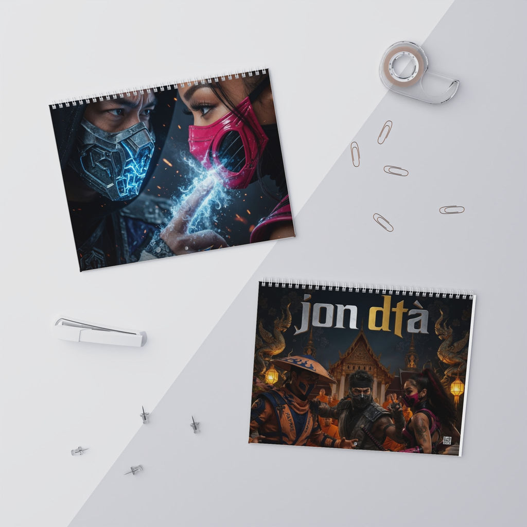 Mortal Kombat-Inspired Wall Calendar — Fantasy Fighter Art Calendar