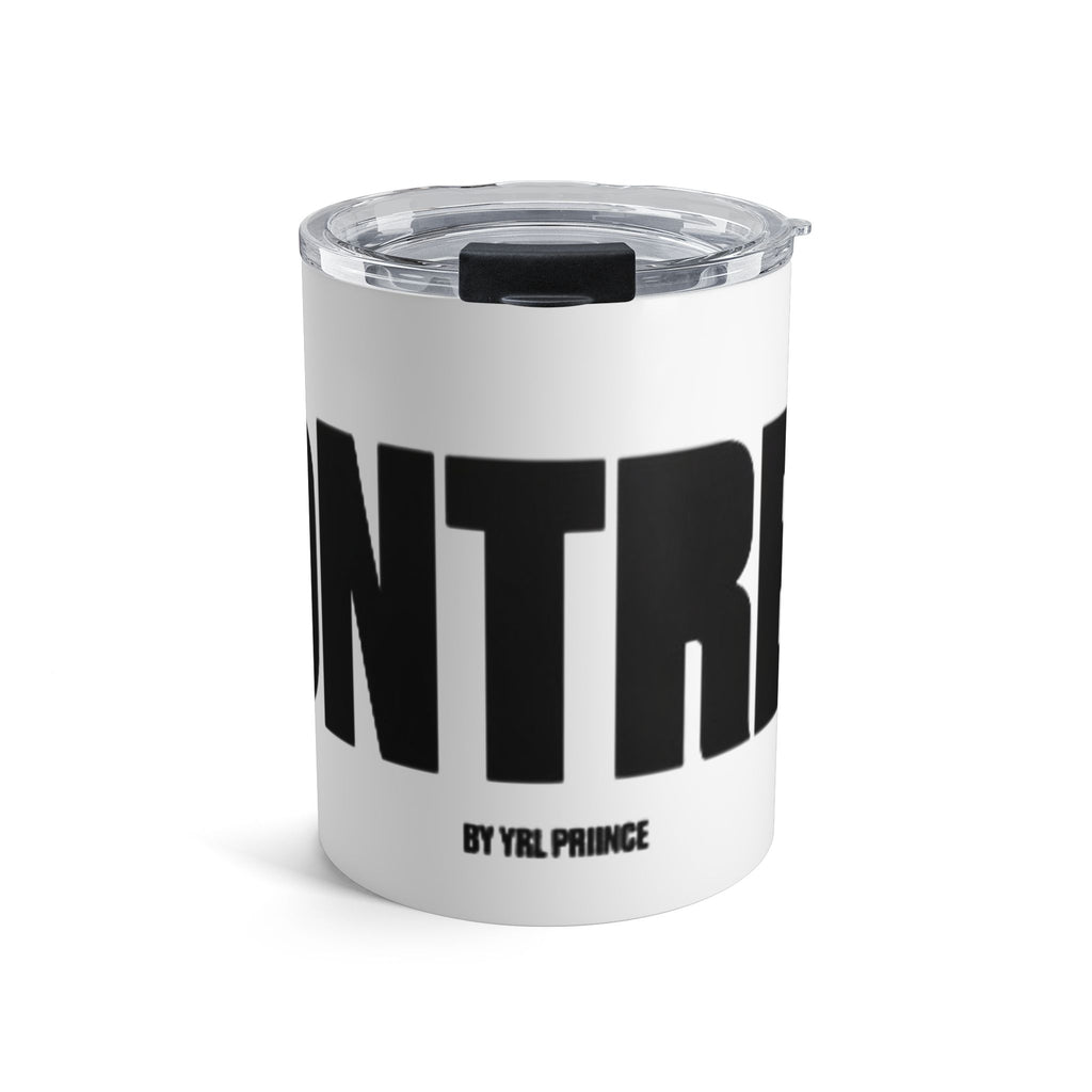 Tumbler — Bold Black Text Stainless Steel Travel Cup