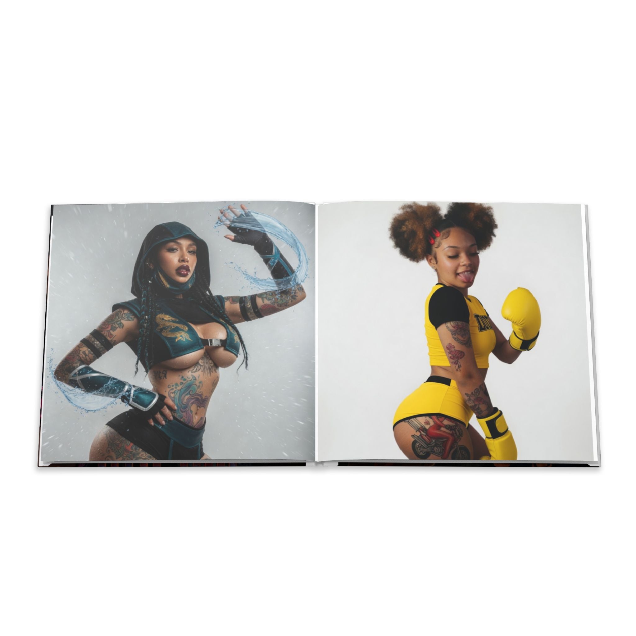 Mortal Kombat-Inspired Hardcover Photo Book — Scorpion vs. Mileena Art Collection