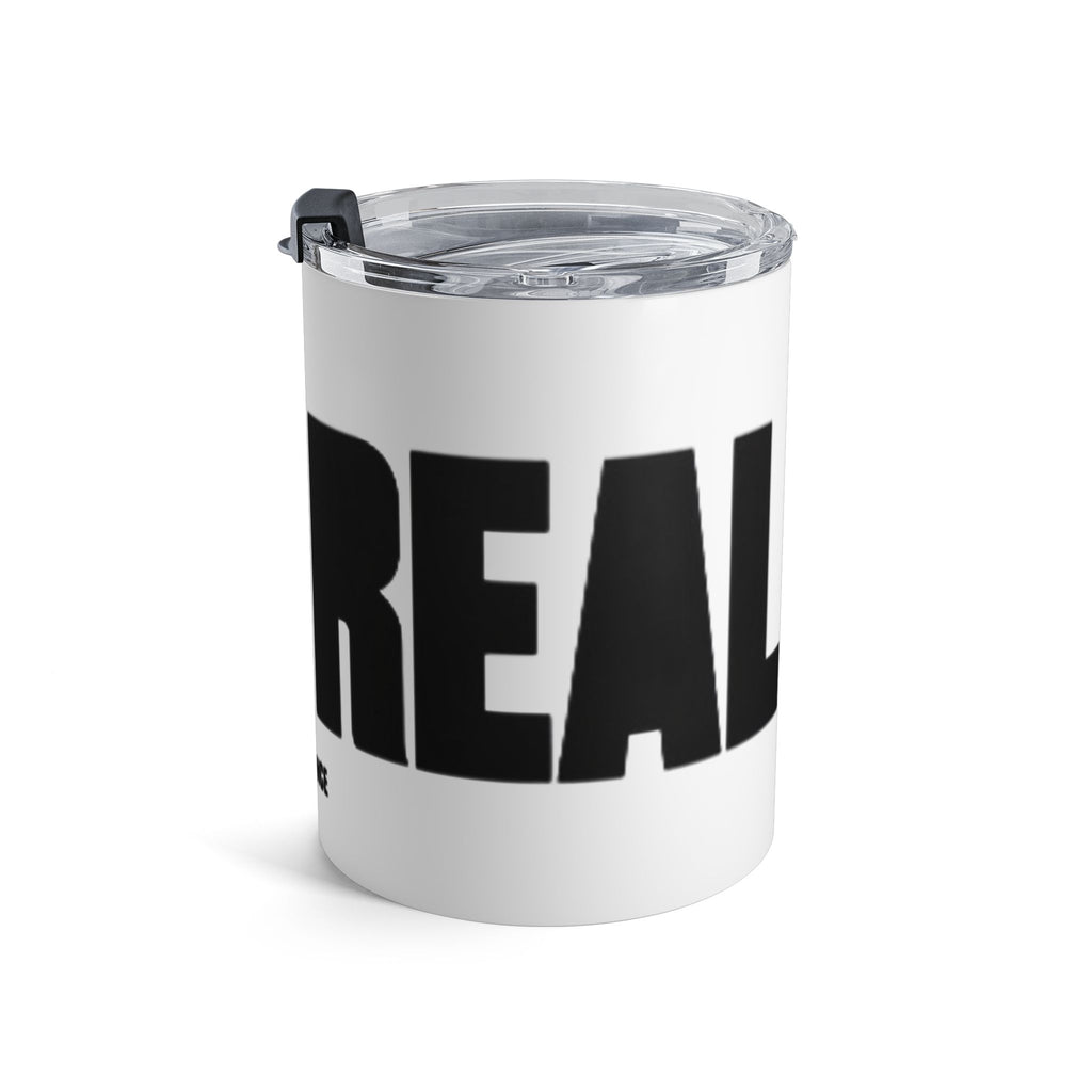 Tumbler — Bold Black Text Stainless Steel Travel Cup
