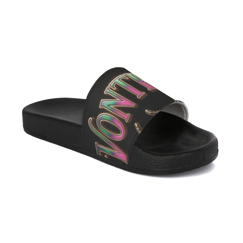 Montreal Neon Lights Slide Sandals — Women's Casual Pool & Lounge Slides