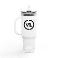 40oz Insulated Travel Mug — VTL Logo Stainless Steel Tumbler with Straw
