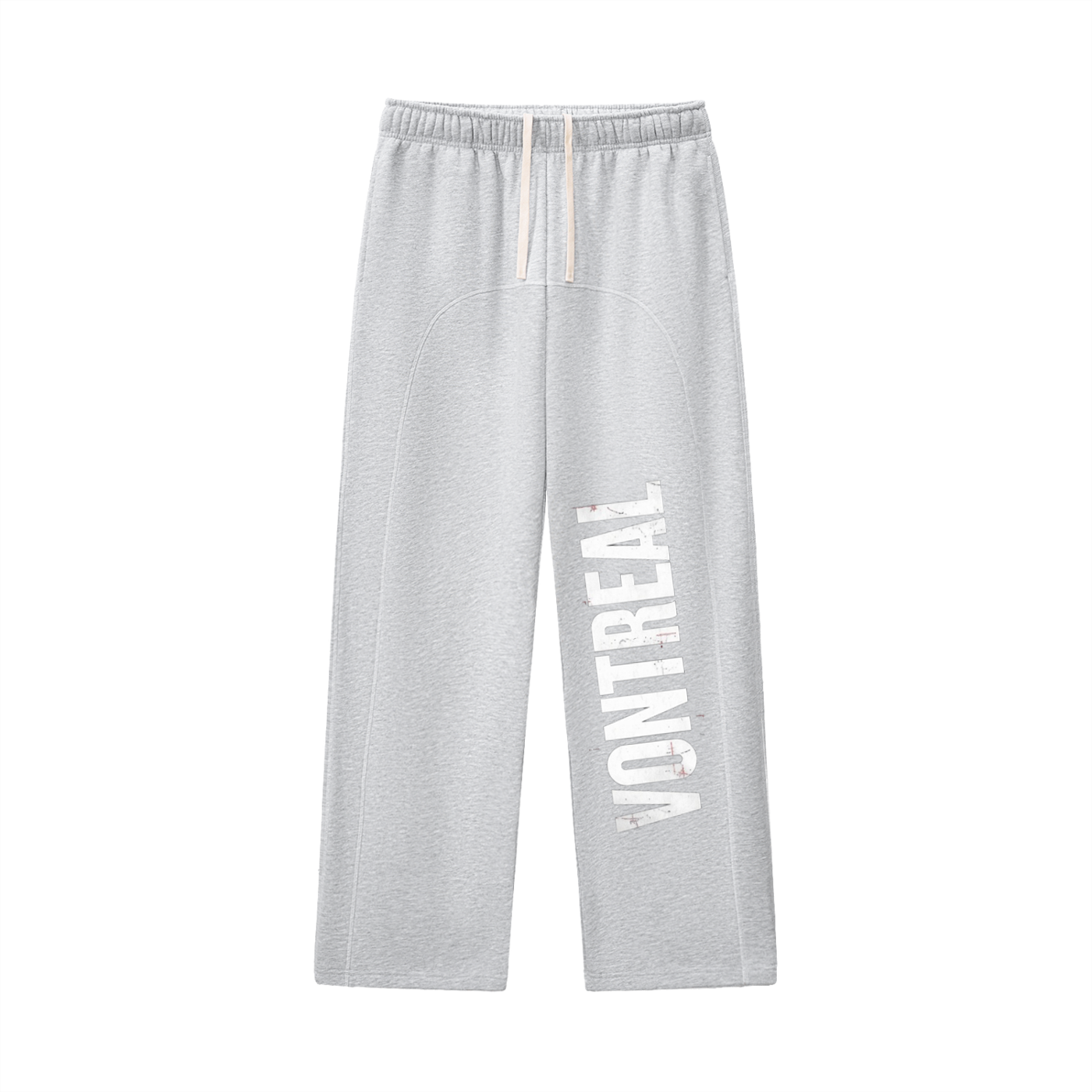 Contrast-Stitched Fleece Sweatpants