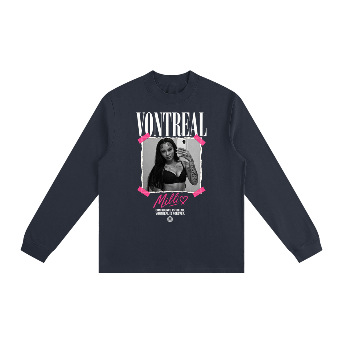 Mili x vontreal Essential Non-Shrink Mock Neck Sweatshirt