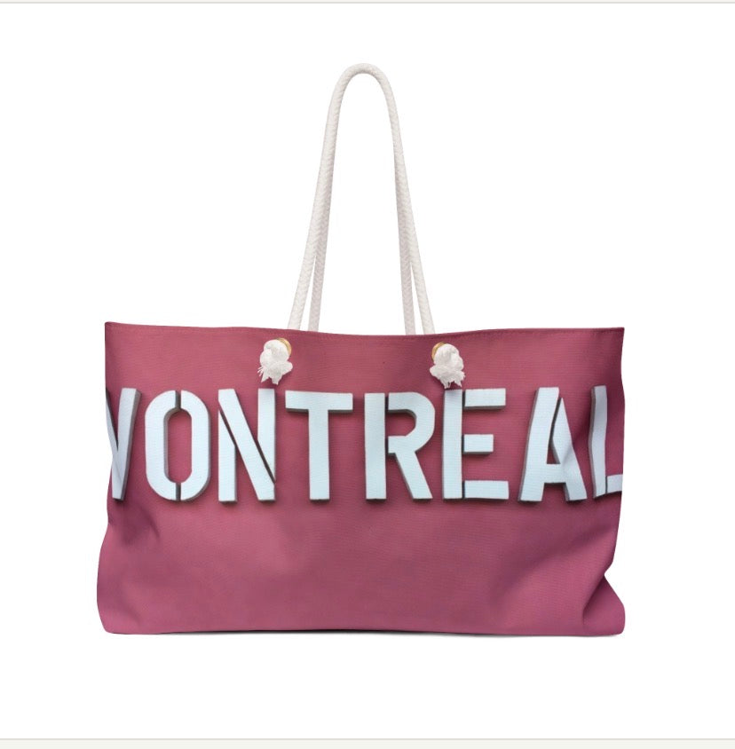 Montreal Weekender Bag – Bold Pink City Travel Tote