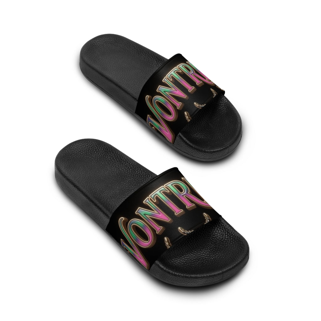 Montreal Neon Lights Slide Sandals — Women's Casual Pool & Lounge Slides