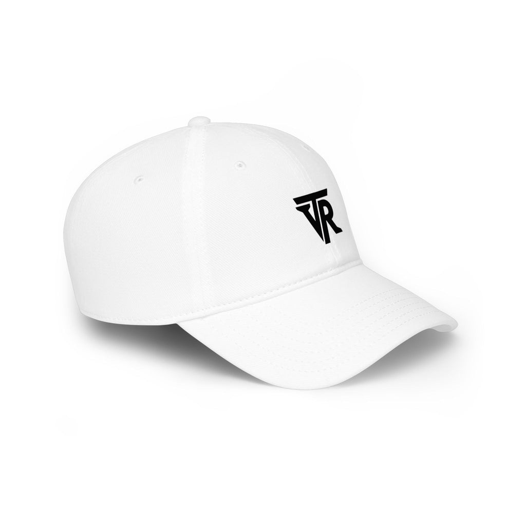 Minimalist TR Logo Baseball Cap — Low Profile White Dad Hat