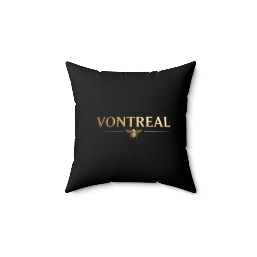 Vontreal Gold Scarab Throw Pillow