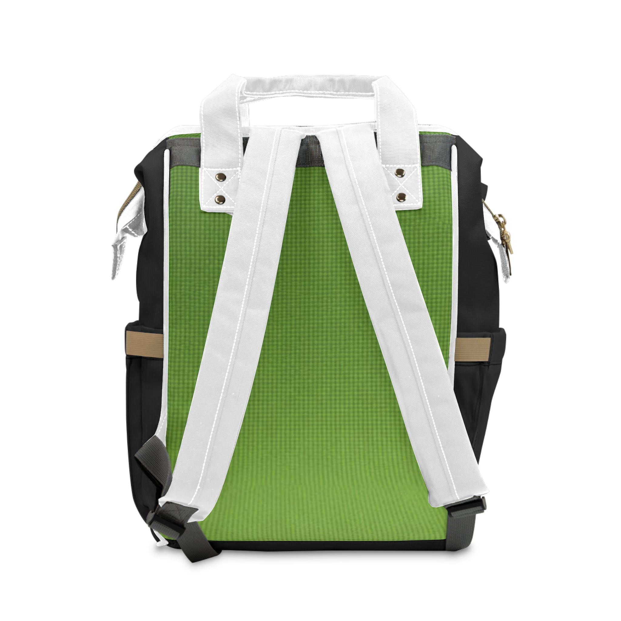 Multifunctional Diaper Backpack — Spacious Green Baby Changing Bag with Insulated Pockets & Stroller Straps