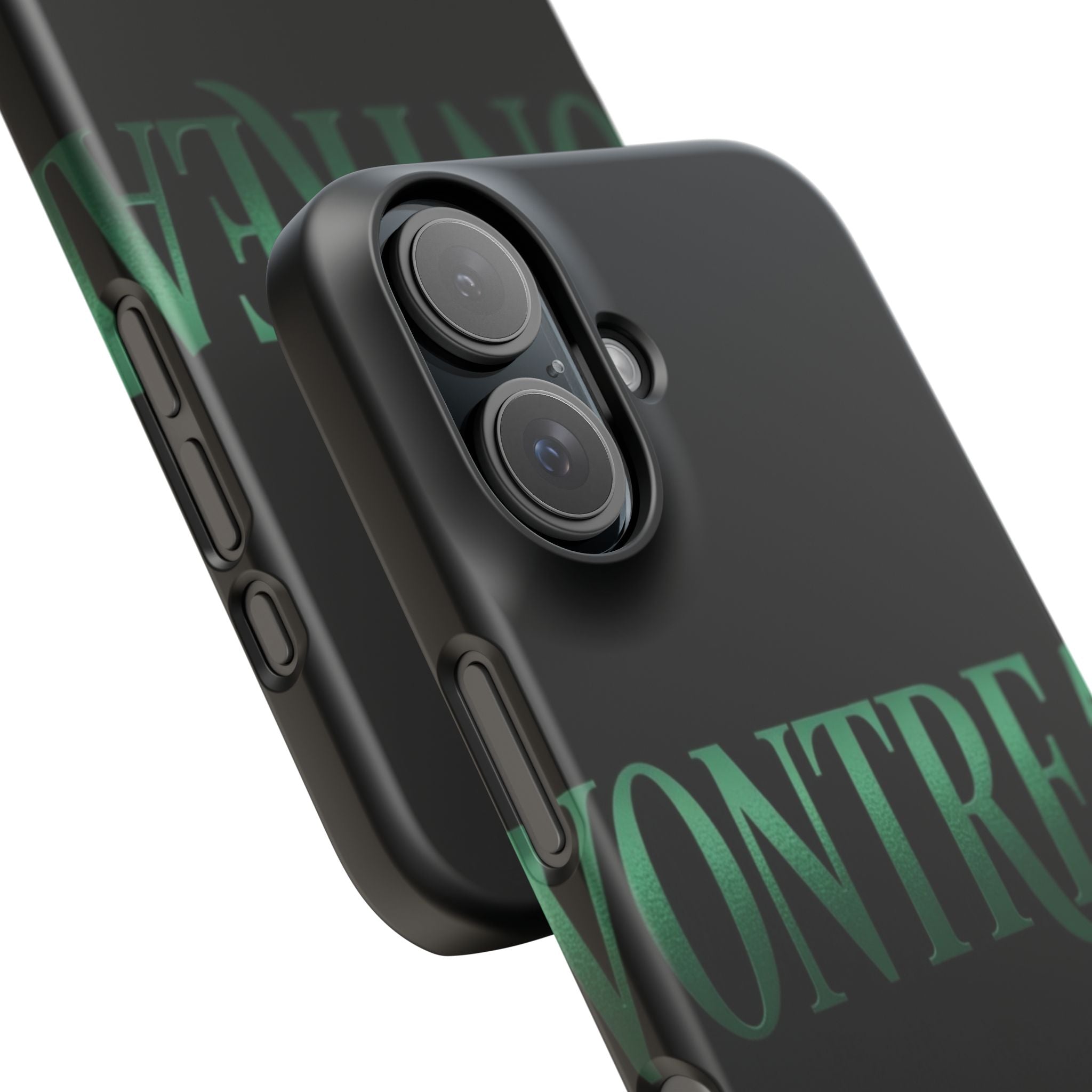 Montreal Phone Case - Green Gradient Text Snap Case