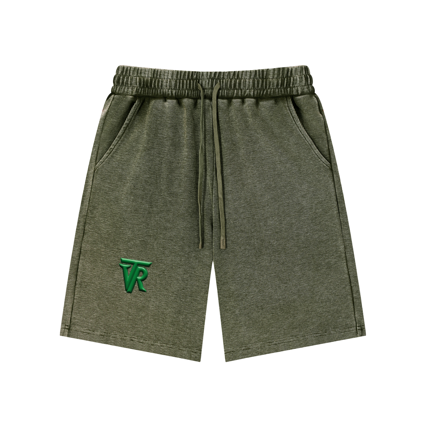 Mineral Wash Waffle Knit Shorts